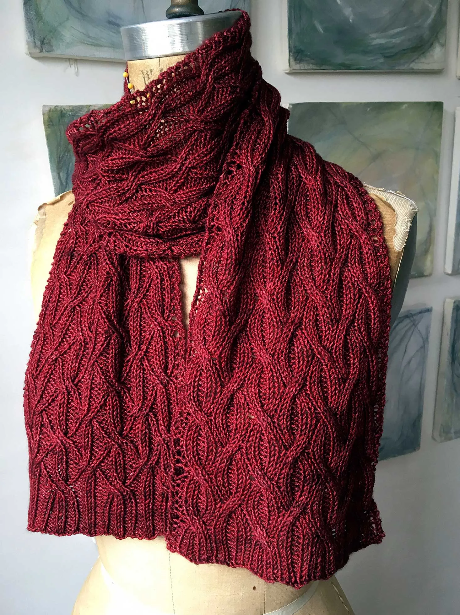 Shared Rib Scarf or Cowl <br/><small>knitting pattern</small>