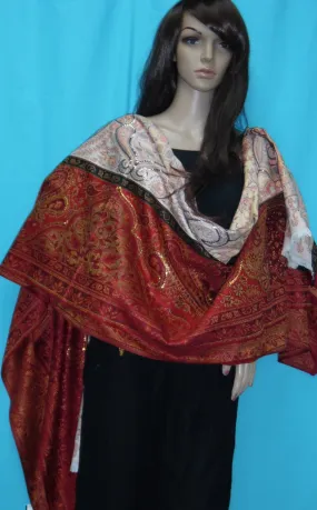 Shawl Wrap 5163 Pashmina Angora Kashmiri Wool Blend Shieno