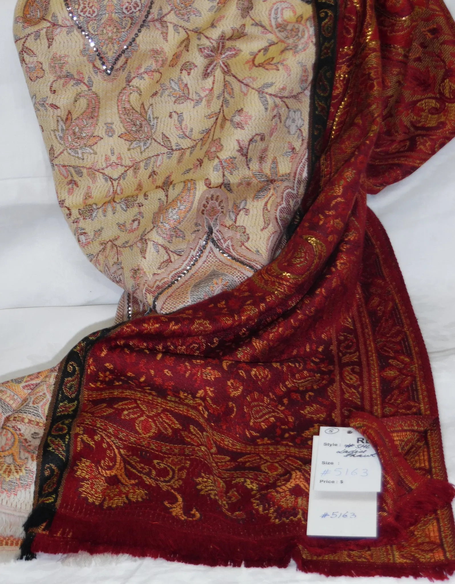 Shawl Wrap 5163 Pashmina Angora Kashmiri Wool Blend Shieno