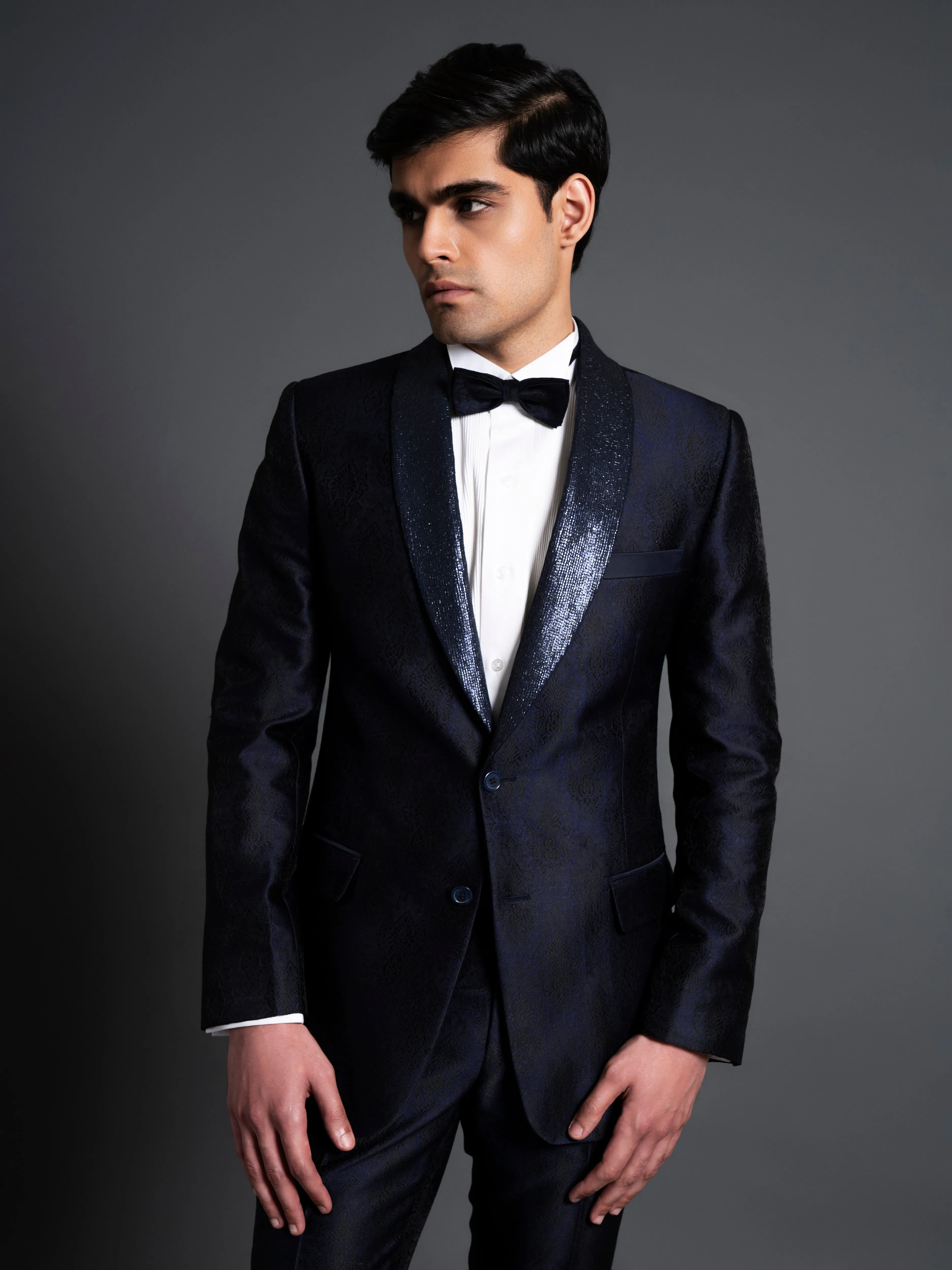 SHIMMER SHAWL COLLAR TUXEDO