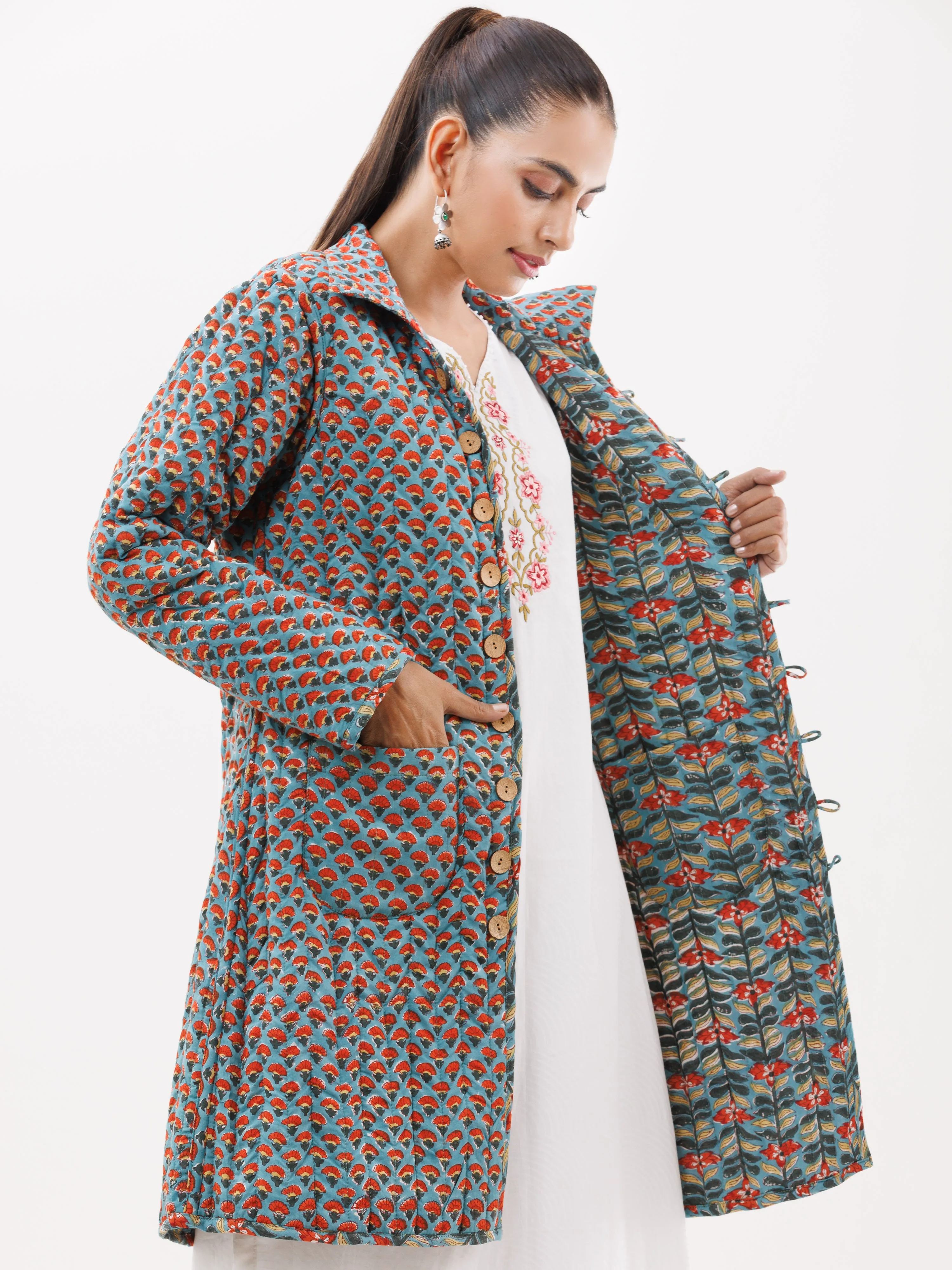 Shishir Deepa Quilted Reversible Jacket