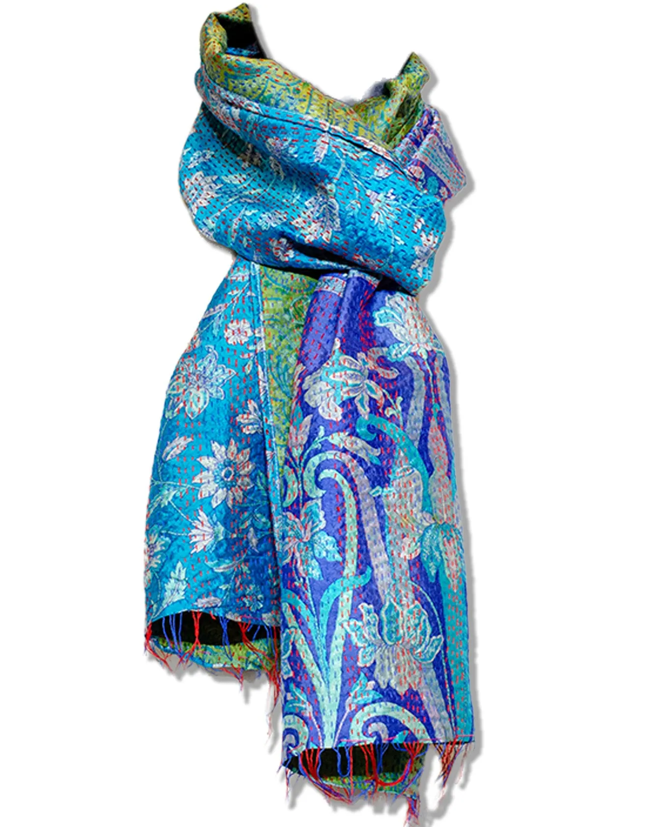 Silk Kantha Stole | Ava