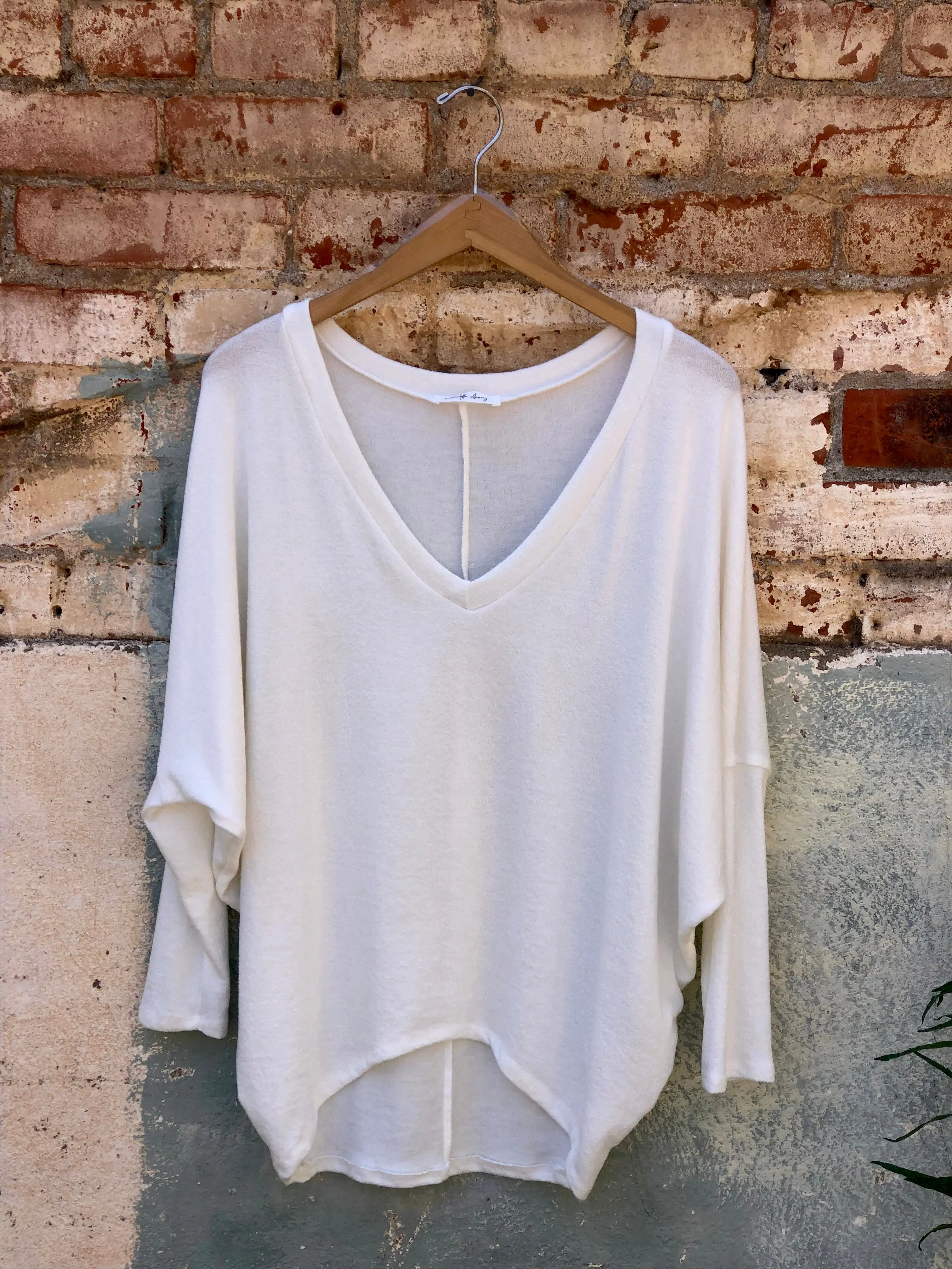 Softest V Neck Long Sleeve Dolman Top (Assorted Colors)