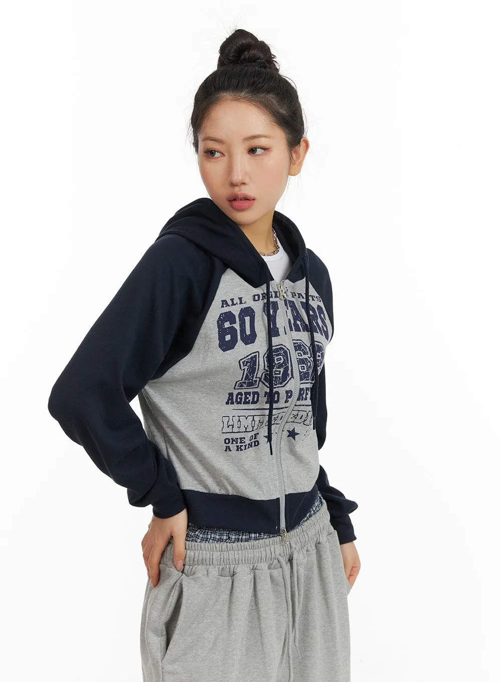 Sporty Chic Varsity Hoodie Jacket CM408