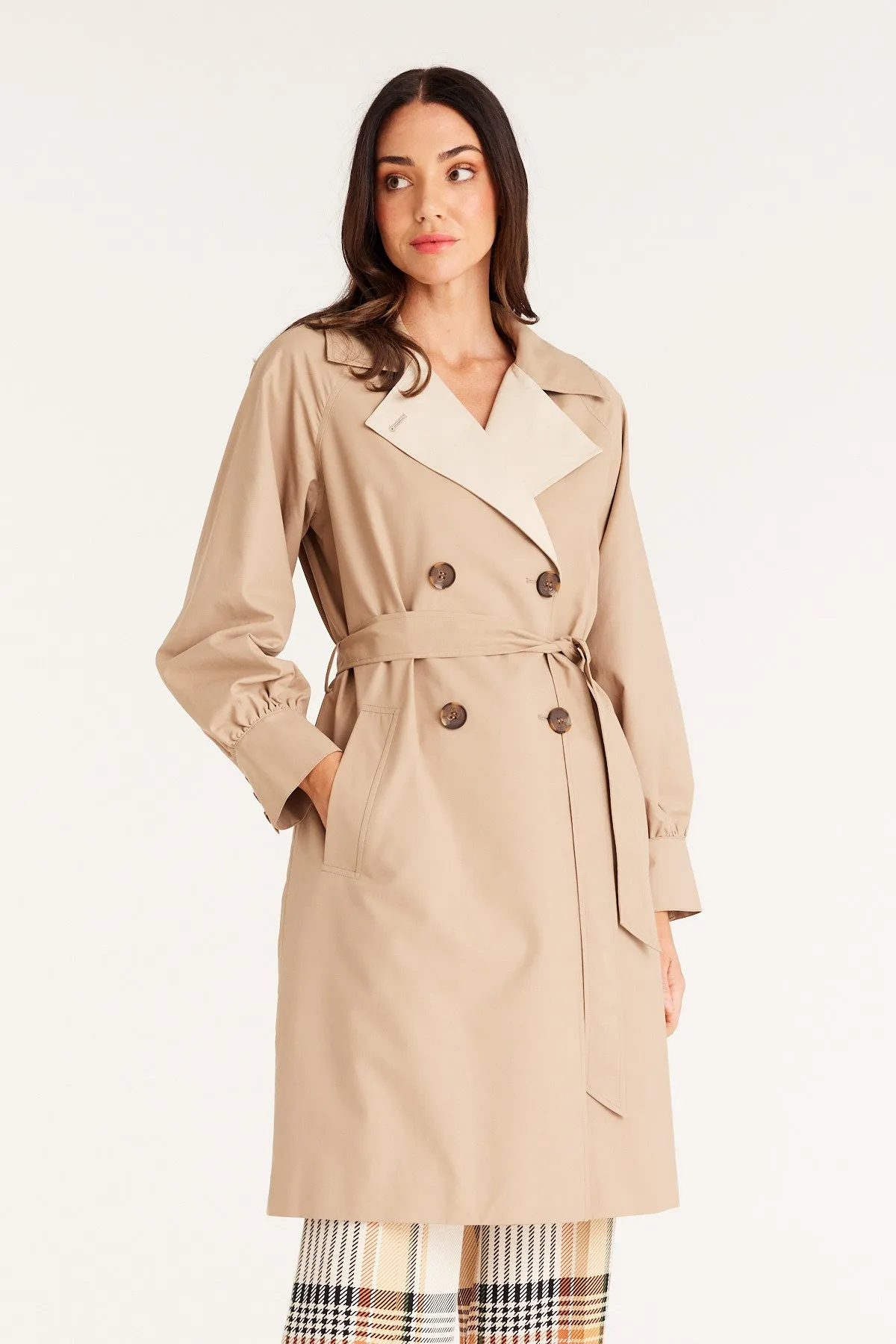 Spring Trench Coat - Latte