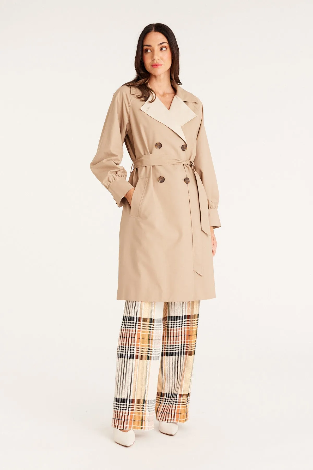 Spring Trench Coat - Latte