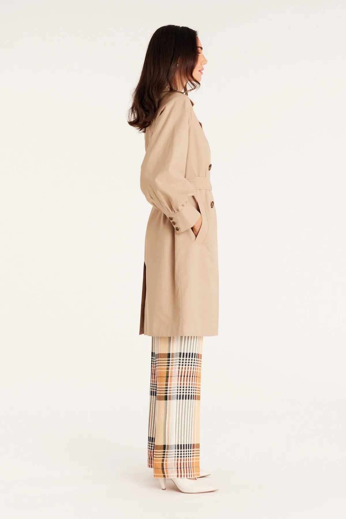 Spring Trench Coat - Latte