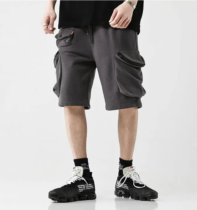 Summer Europe and America Street Hip-hop Loose Multi-Bag Tooling Pocket Pants Shorts / Sports Shorts