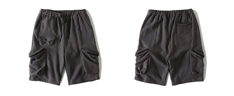 Summer Europe and America Street Hip-hop Loose Multi-Bag Tooling Pocket Pants Shorts / Sports Shorts