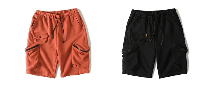 Summer Europe and America Street Hip-hop Loose Multi-Bag Tooling Pocket Pants Shorts / Sports Shorts