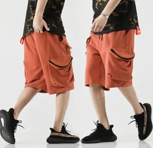 Summer Europe and America Street Hip-hop Loose Multi-Bag Tooling Pocket Pants Shorts / Sports Shorts