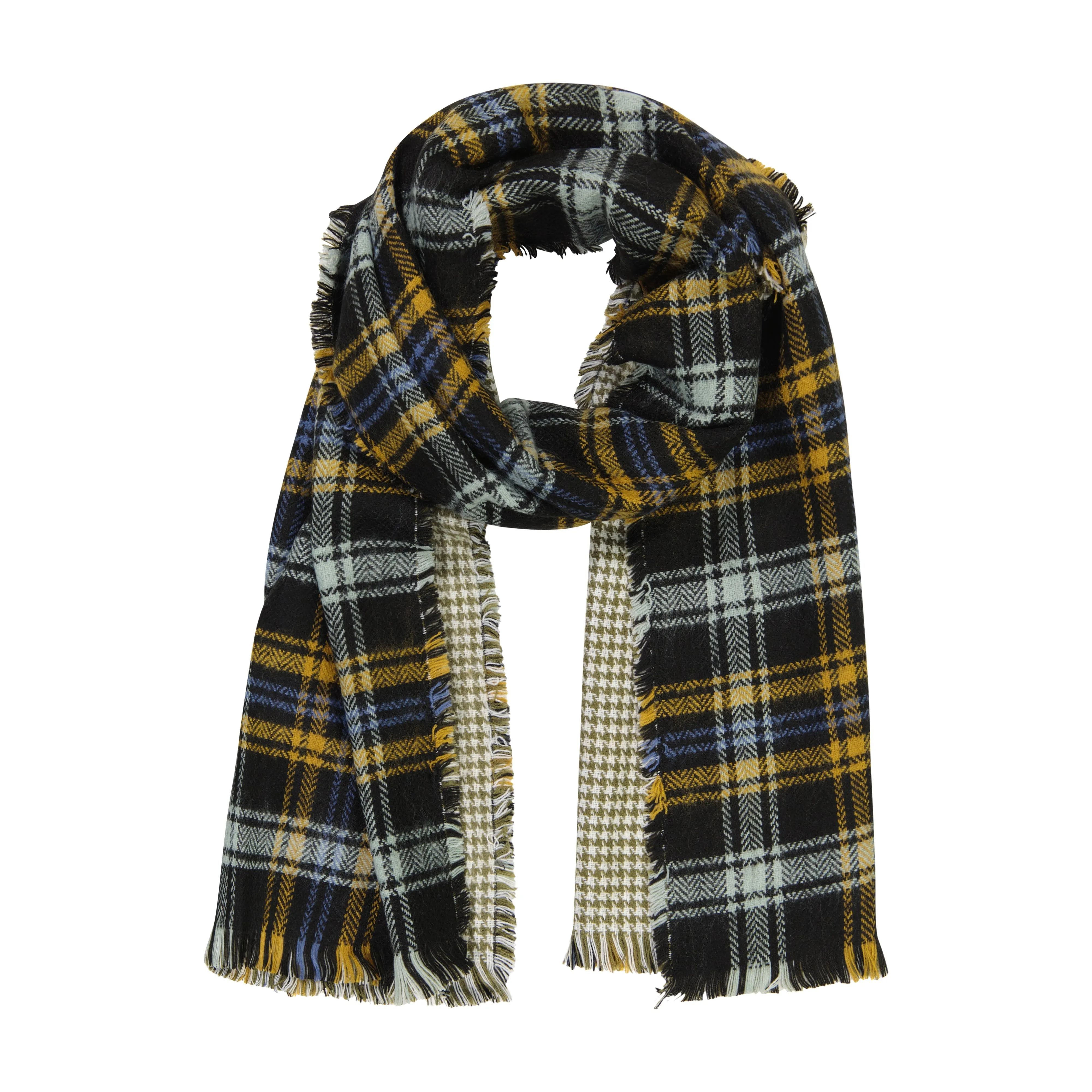 Tahari New York Women's Two-Sided Woven Blanket Scarf Wrap - Versatile and Stylish Scarf for Any Outfit