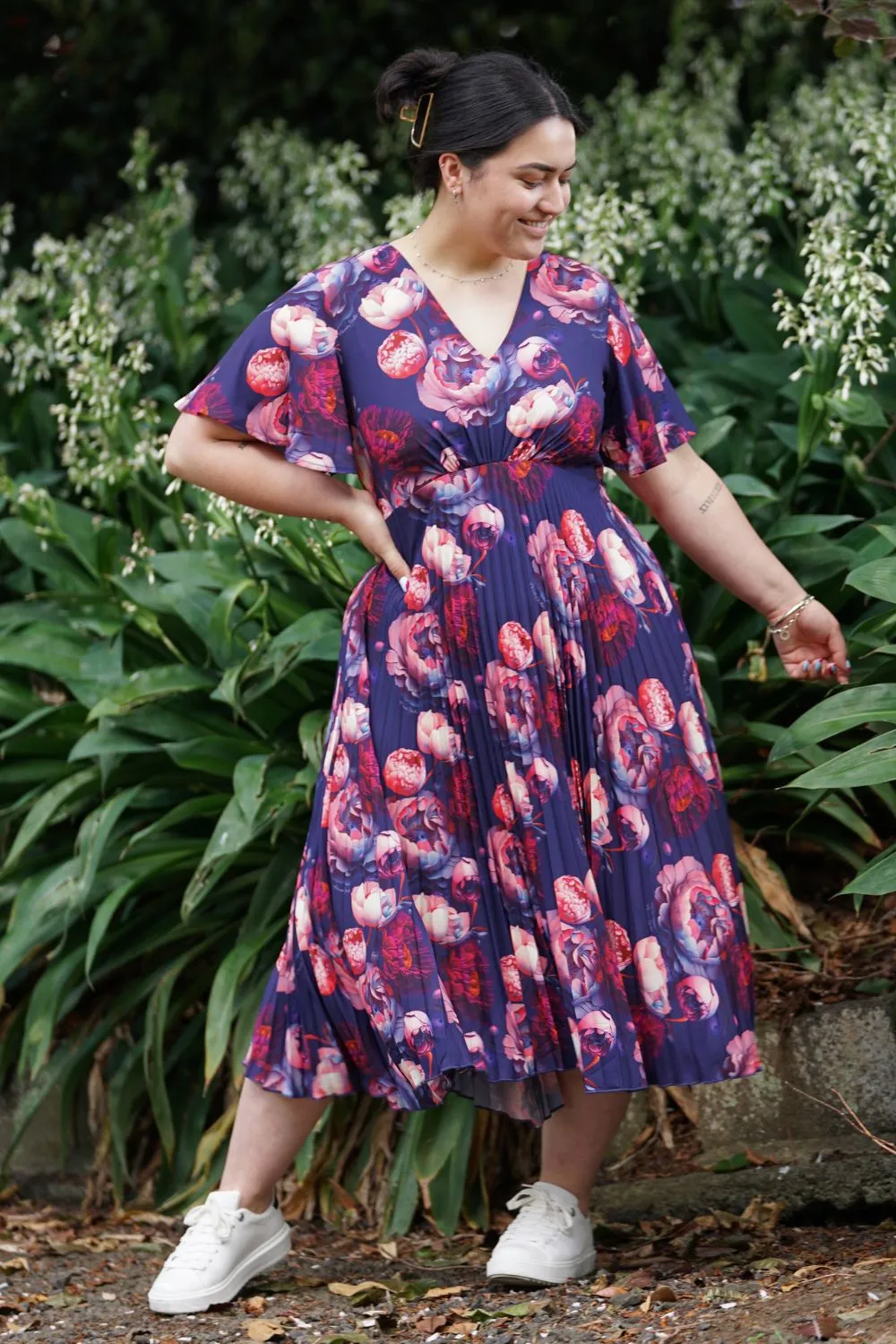 Talor Vivian Dress - Dream Floral Navy | SALE