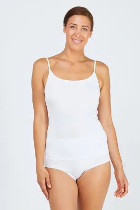 Tani Shoestring Singlet White