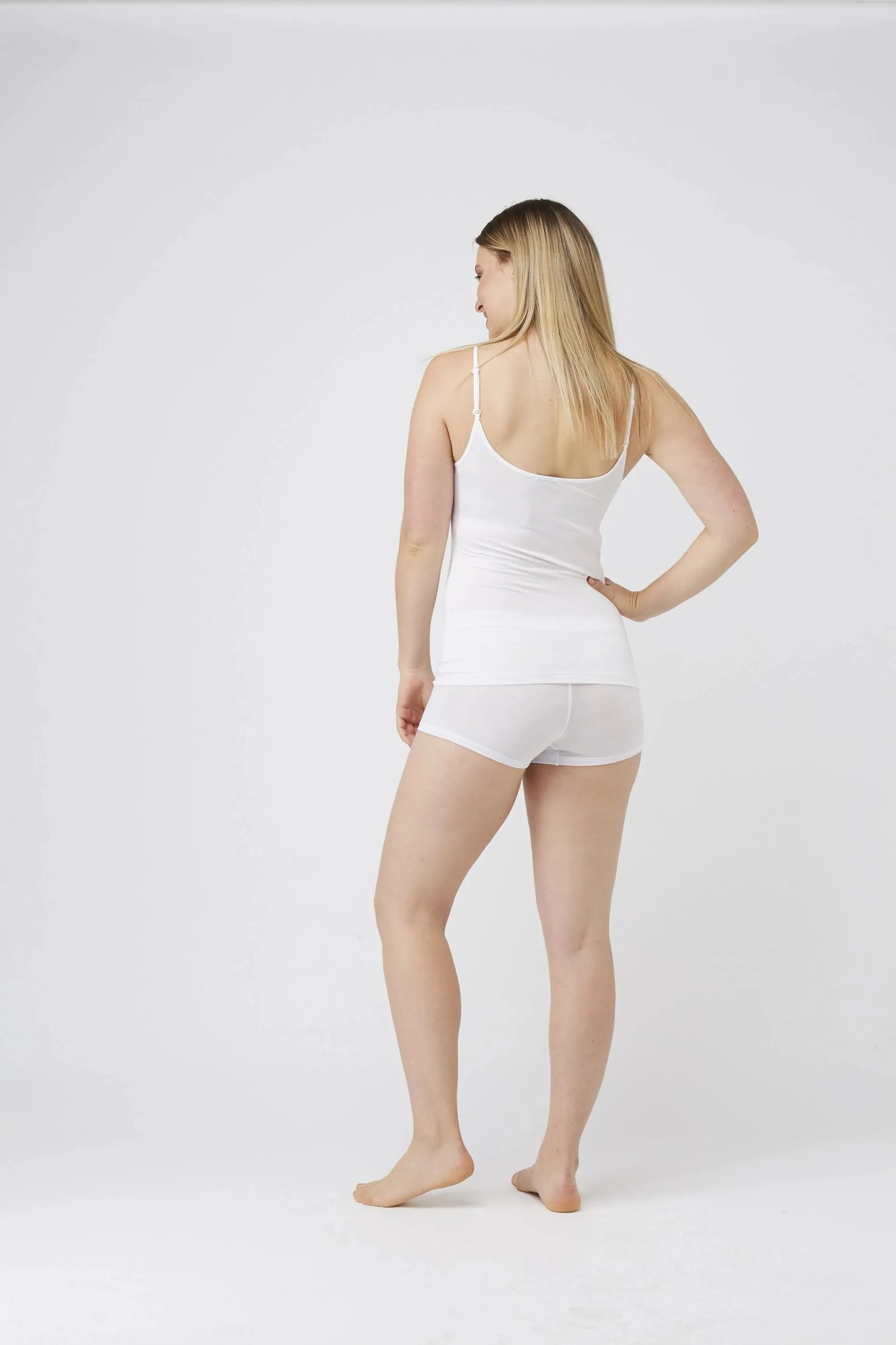 Tani Shoestring Singlet White