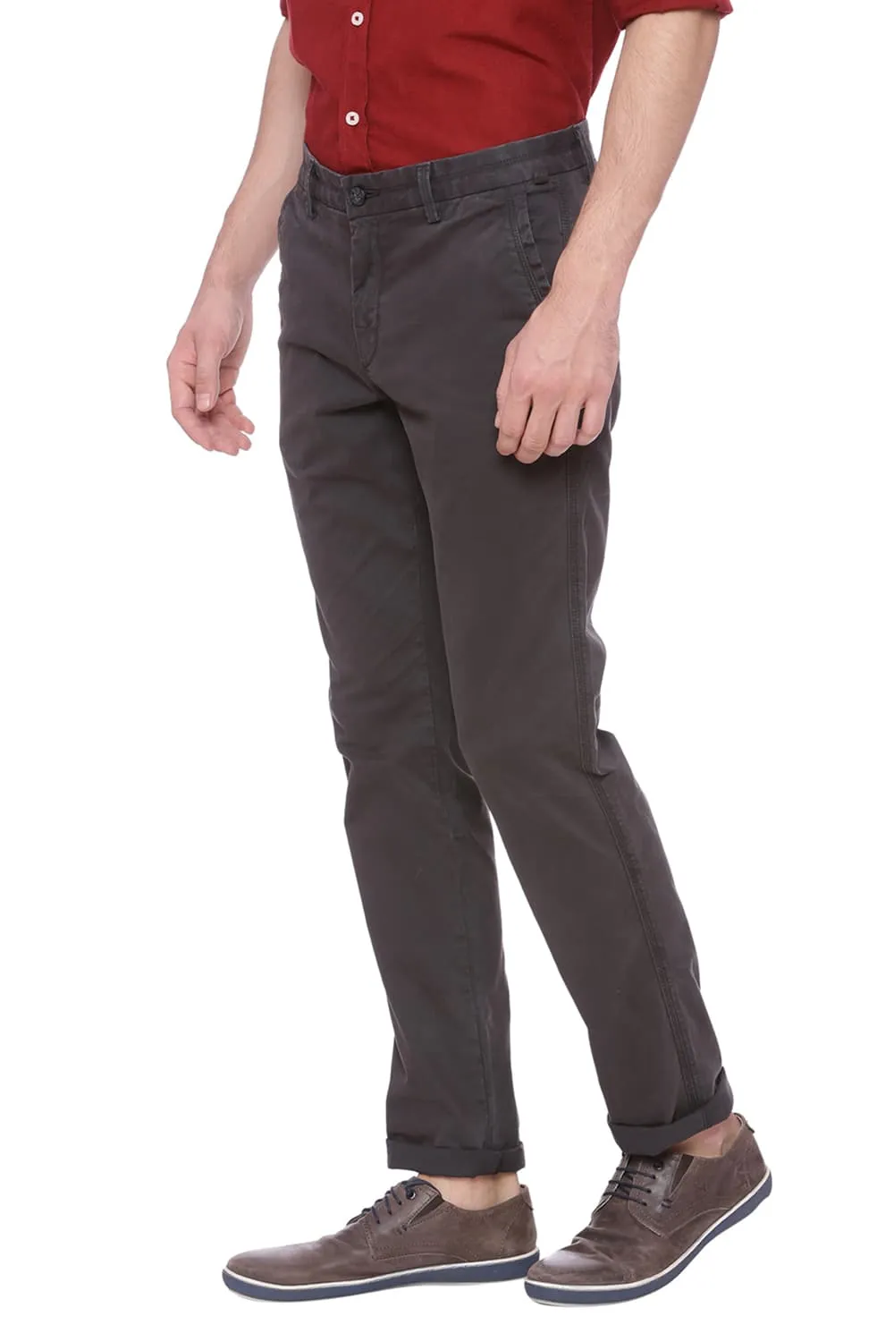 Tapered Fit Twill Stretch Trouser