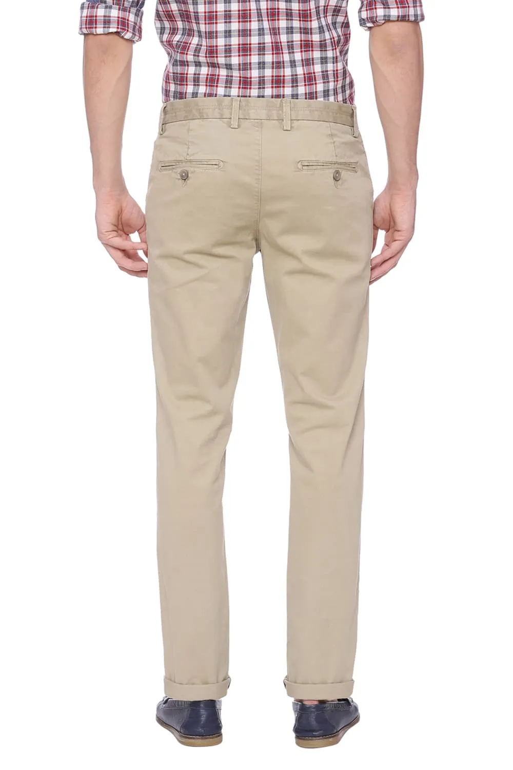 Tapered Fit Twill Stretch Trouser