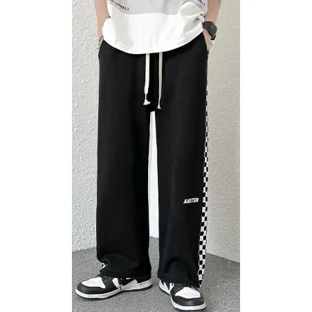 Tapered Loose Fit Sports Knitted Street Style Sweatpant