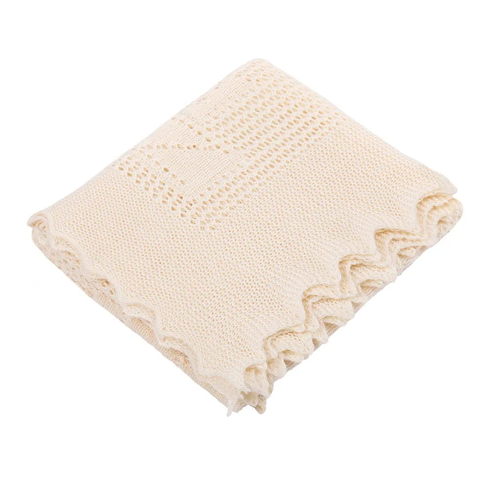 Teddy Alphabet Baby Shawl - Cream