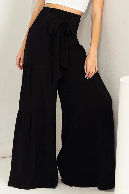 Tiered Wide Leg Pant