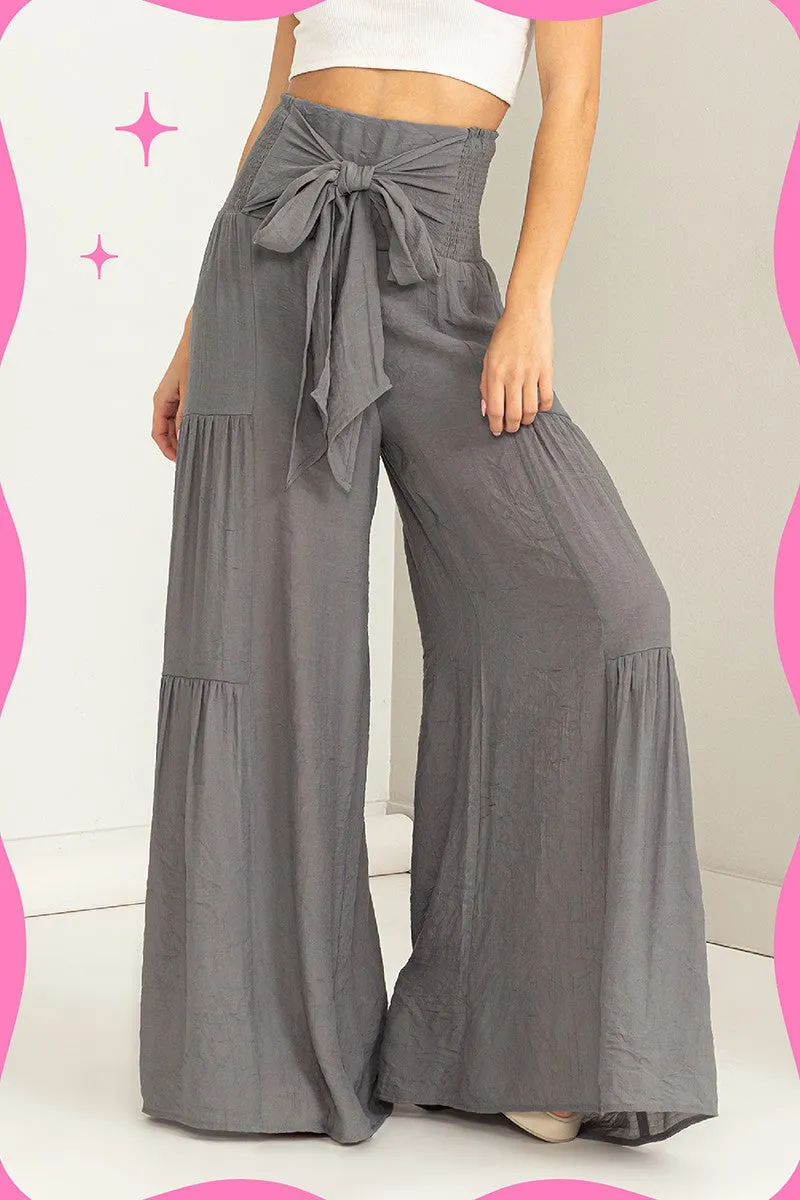 Tiered Wide Leg Pant