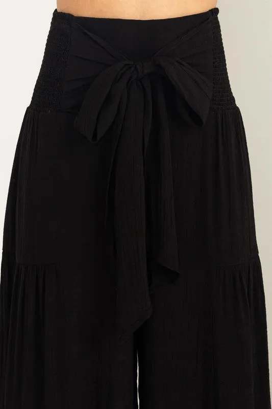 Tiered Wide Leg Pant