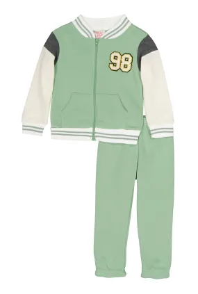 Toddler Girls 98 Brooklyn New York Bear Jacket and Sweatpants