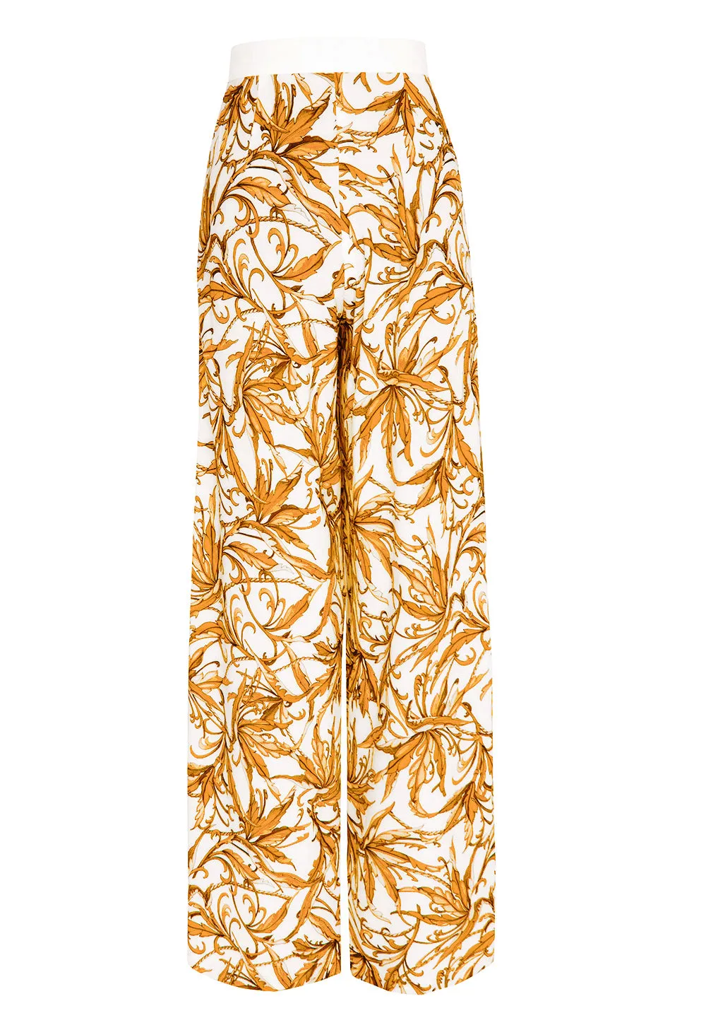 Tropics - Royal Brown Pants (Off-White)