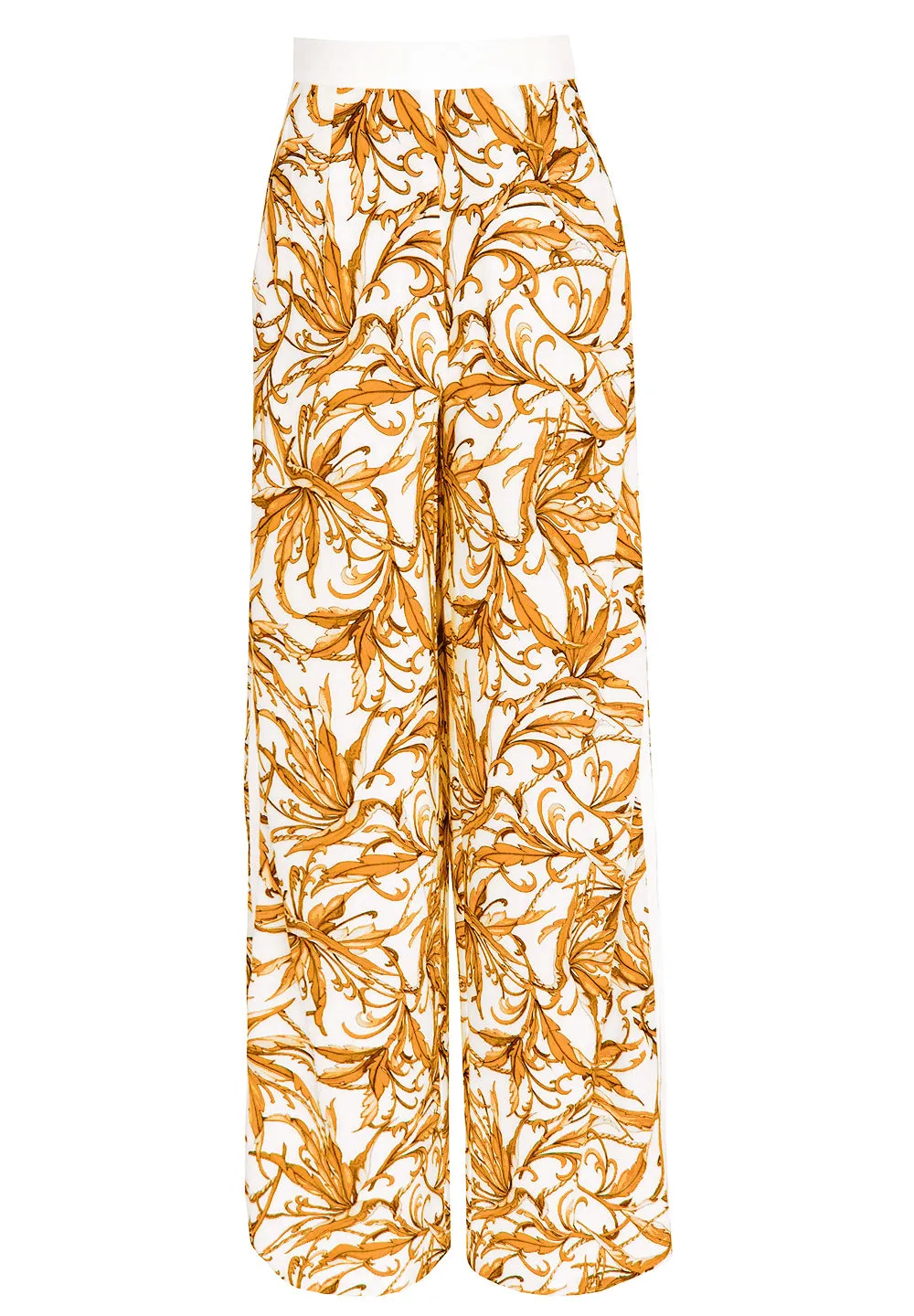 Tropics - Royal Brown Pants (Off-White)