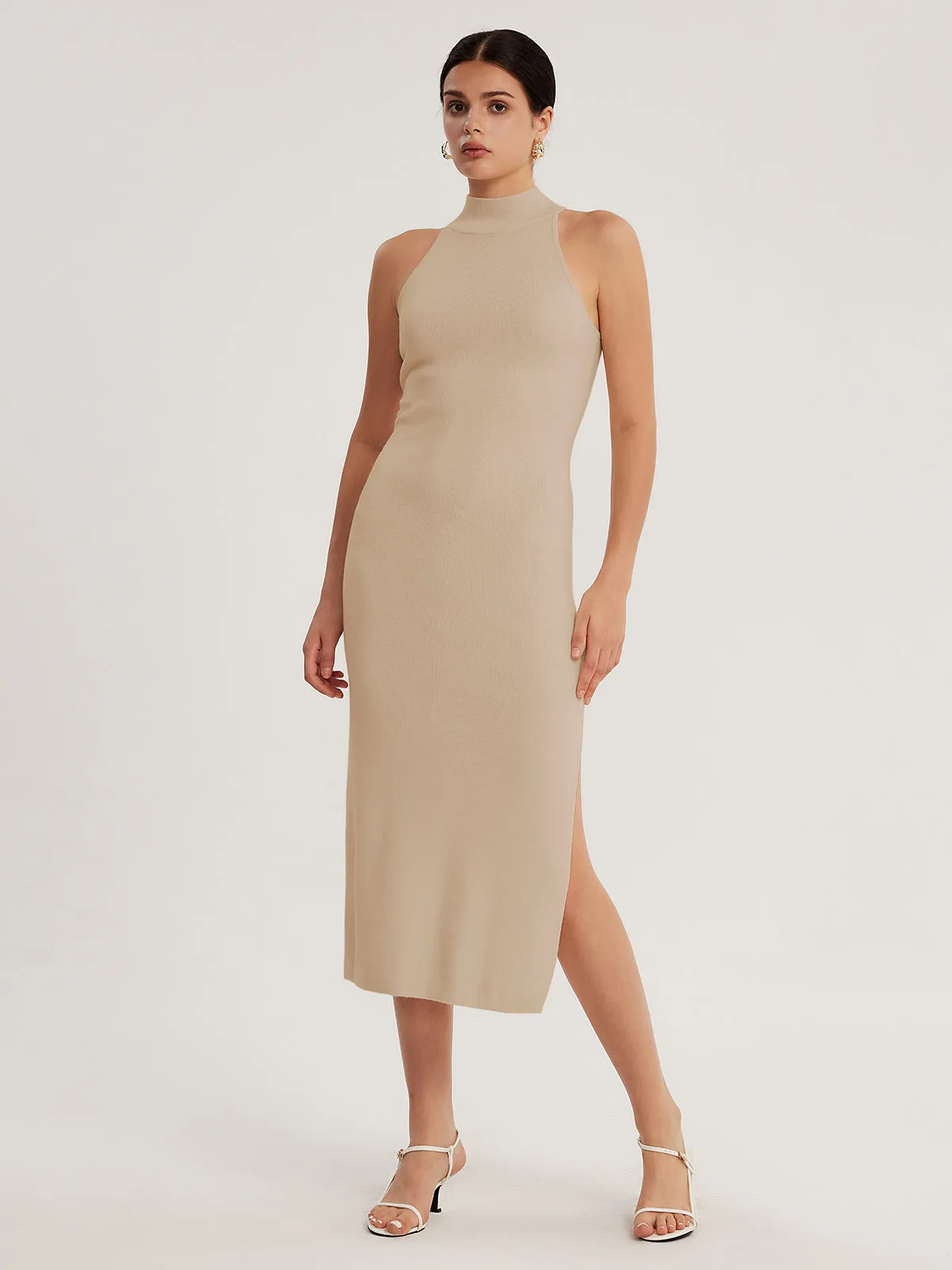 Turtleneck Halterneck Dress