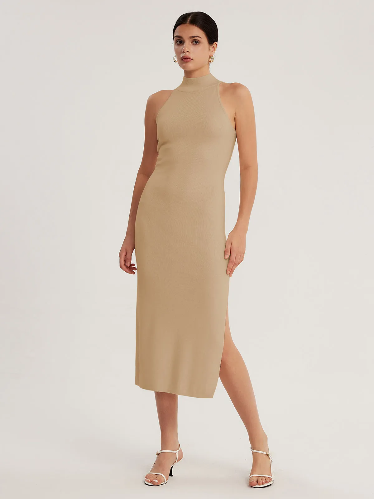 Turtleneck Halterneck Dress