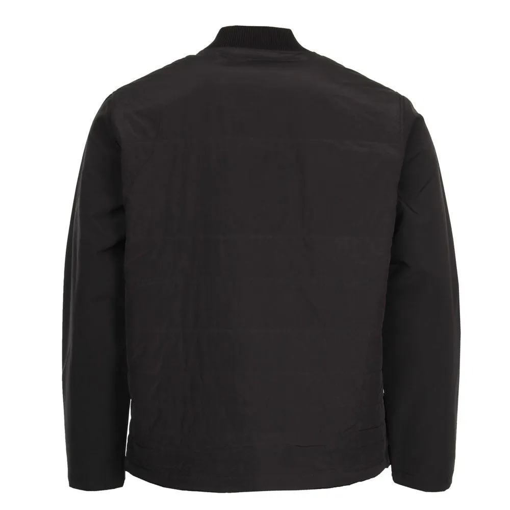 Two Tone Wadded Contour Jacket - Black - LAST PIECE