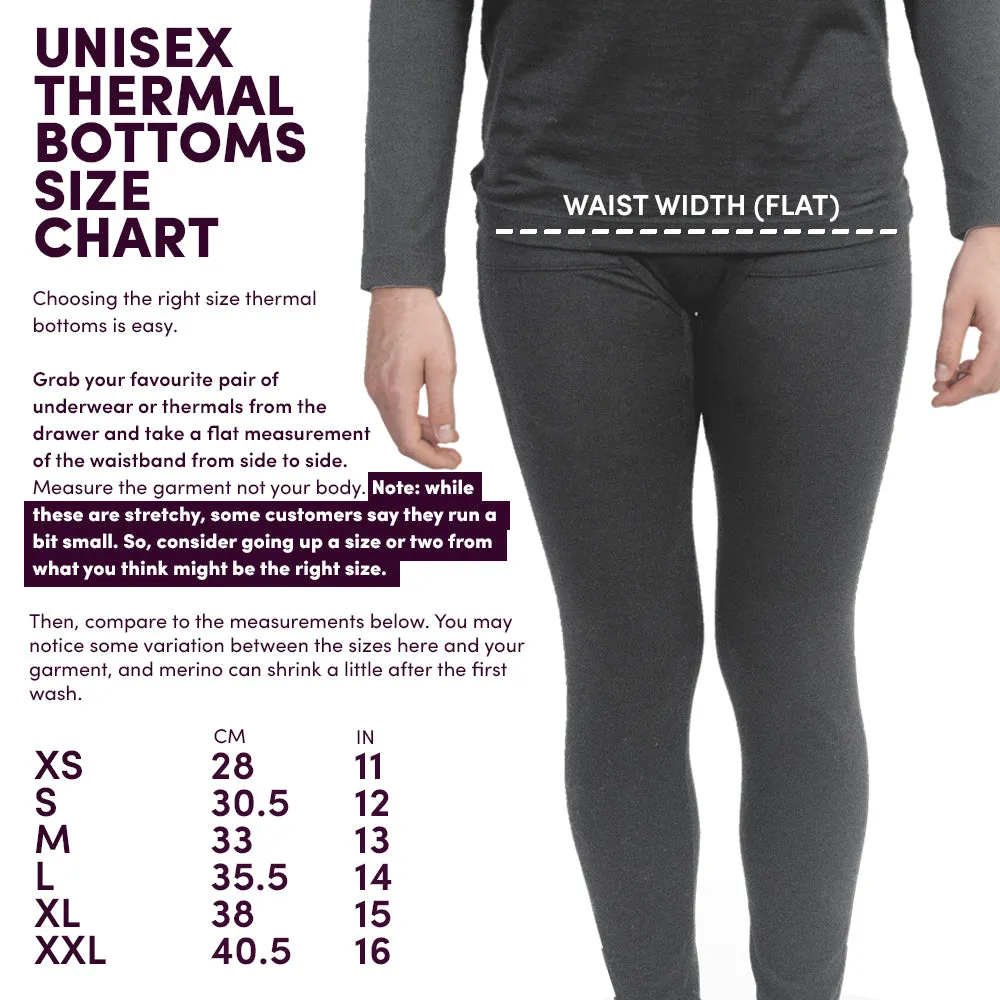 Unisex Merino Thermal Bottoms (Seconds)