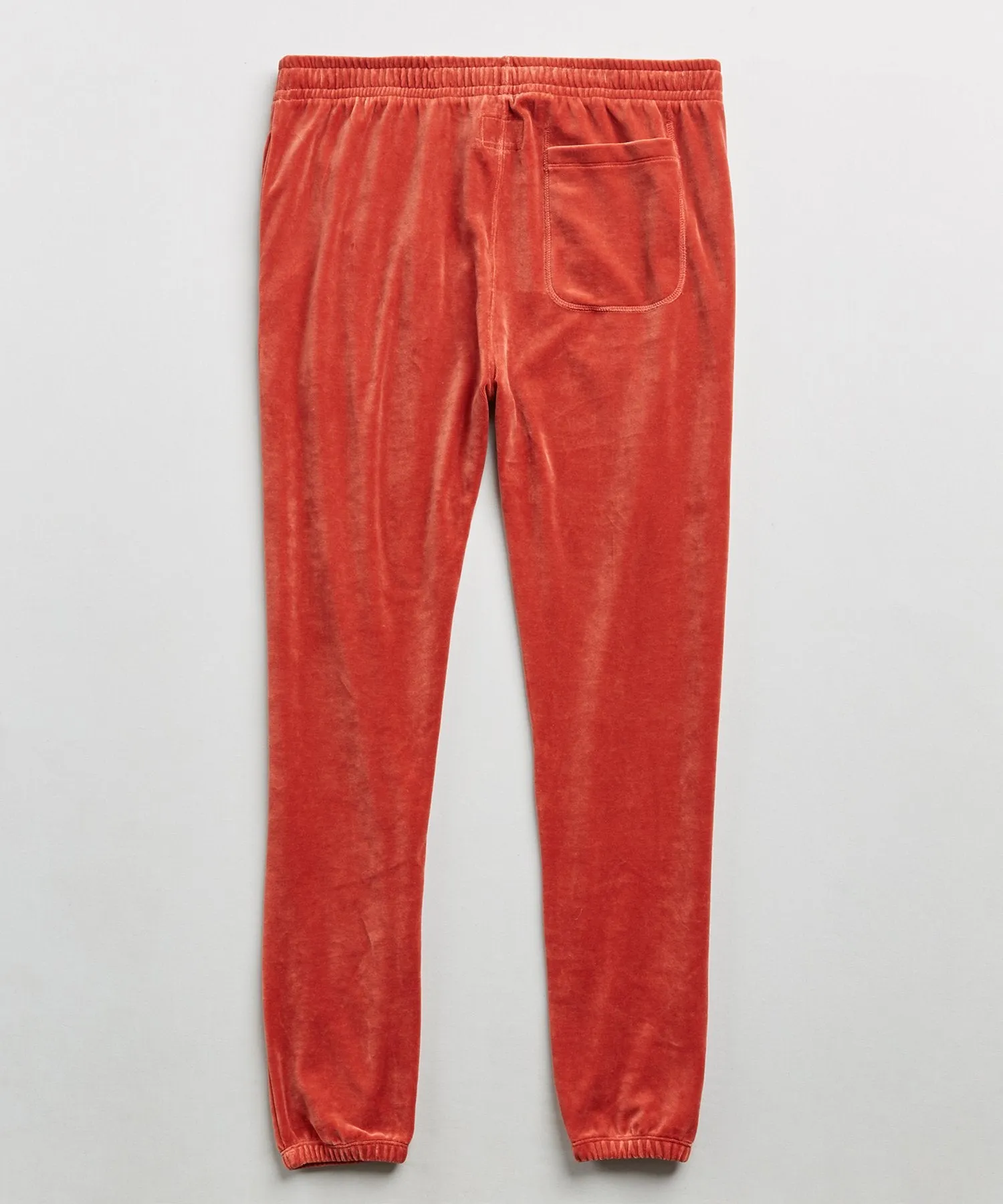 Velour Classic Fit Sweatpant in Tomato Red