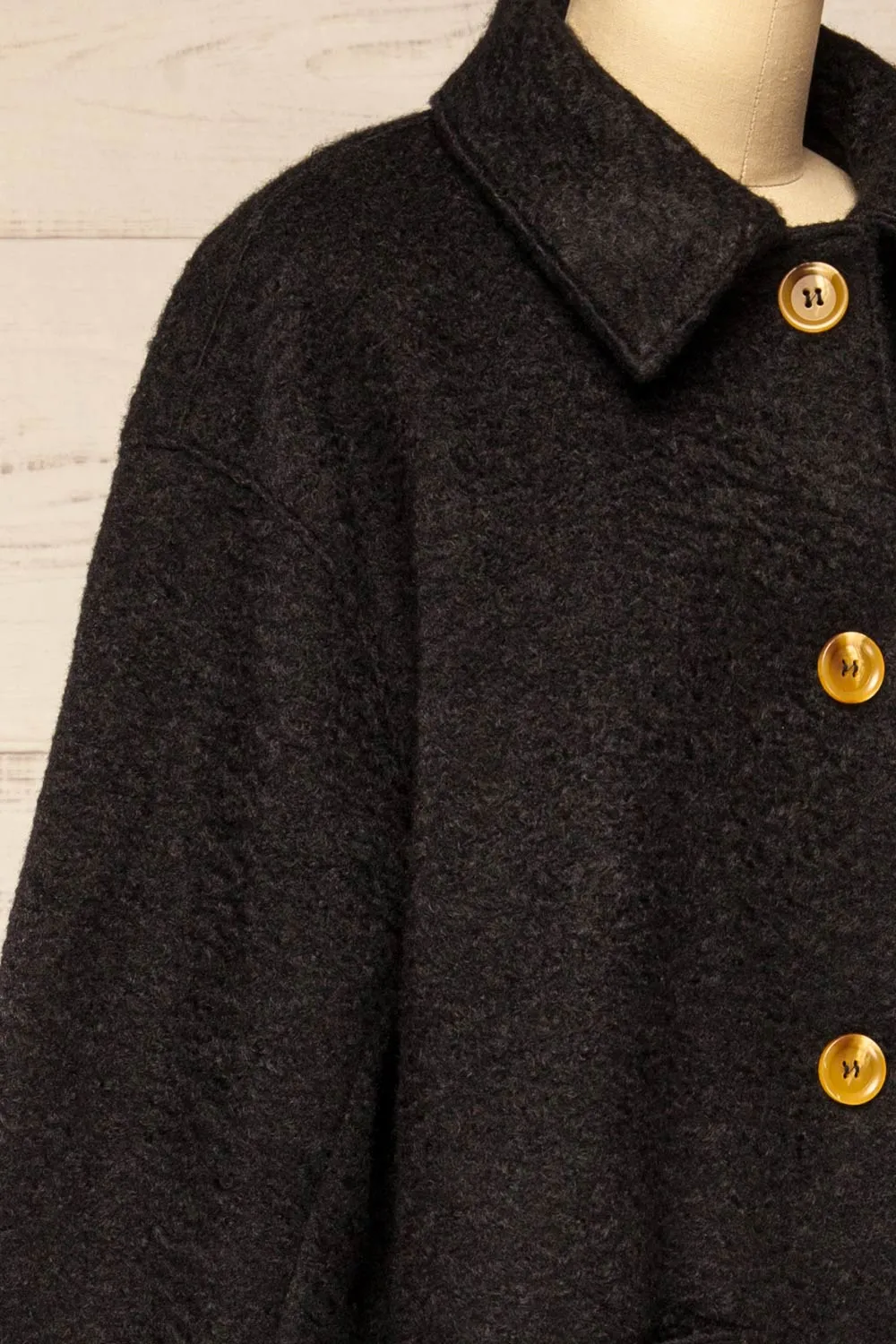 Wayward Black | Long Coat w/ Large Pockets