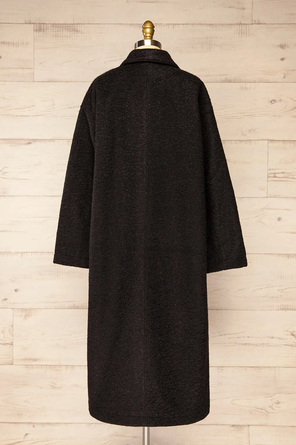 Wayward Black | Long Coat w/ Large Pockets