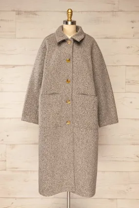 Wayward Grey | Long Coat w/ Large Pockets