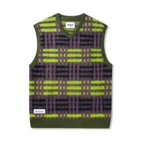 Weave Knitted Vest, Sage