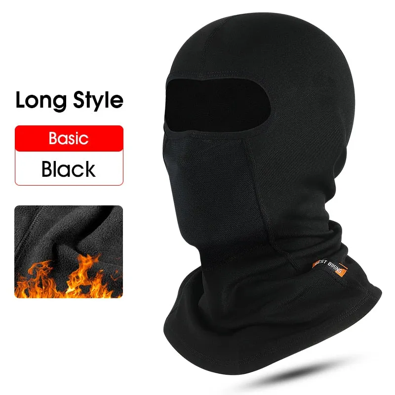 Winter Fleece Cycling Cap Hat Men Women Sport Scarf Balaclava Neck Warmer Windproof Ski Bicycle Motorcycle Running Headwear