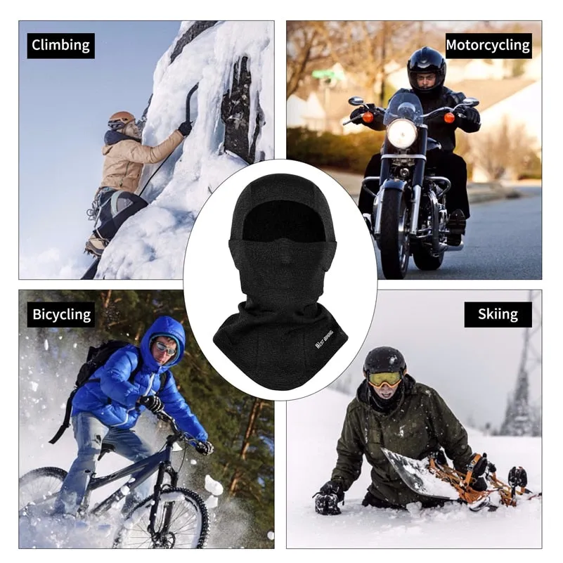 Winter Fleece Cycling Cap Hat Men Women Sport Scarf Balaclava Neck Warmer Windproof Ski Bicycle Motorcycle Running Headwear