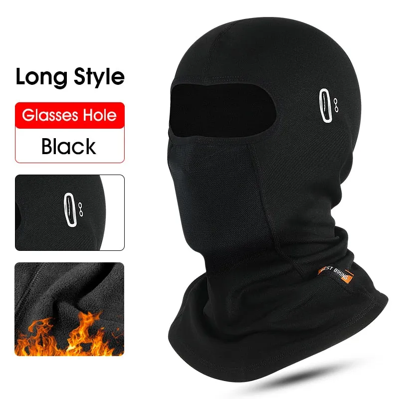 Winter Fleece Cycling Cap Hat Men Women Sport Scarf Balaclava Neck Warmer Windproof Ski Bicycle Motorcycle Running Headwear