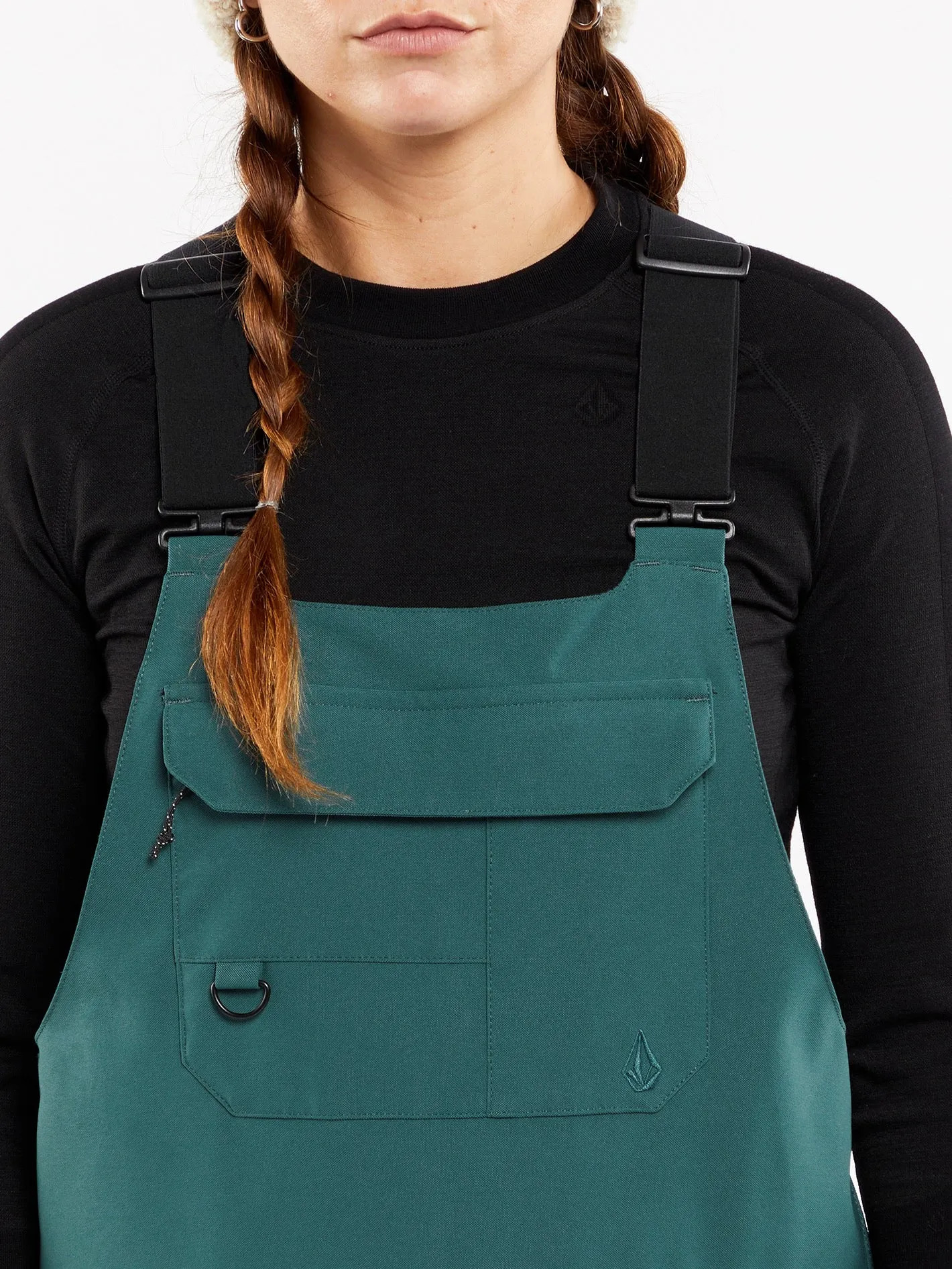 Womens Creston 3D Stretch Bib Overalls - Balsam