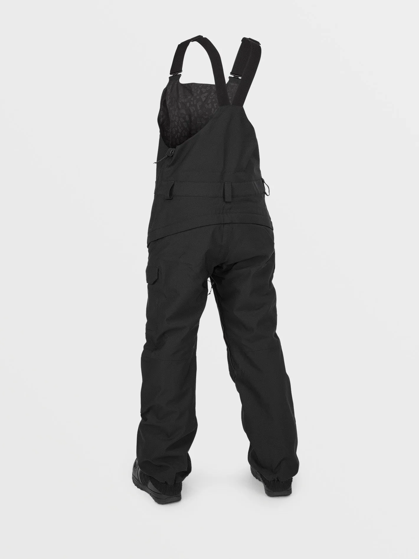 Womens Creston 3D Stretch Bib Overalls - Black