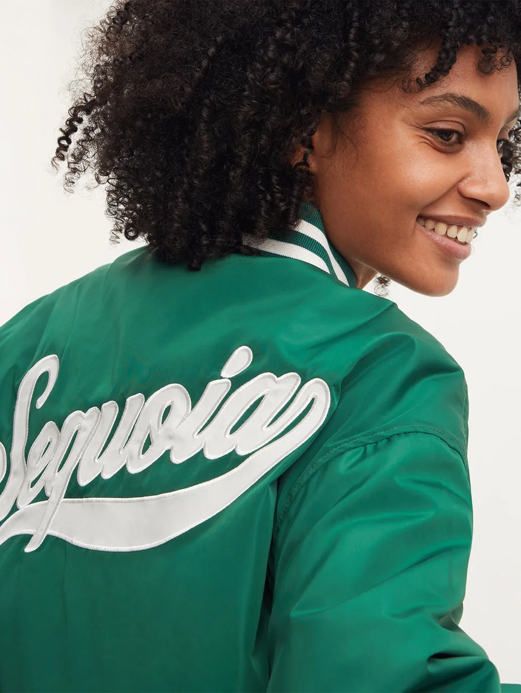 Women's Gold Tab Baseball Varsity Jacket