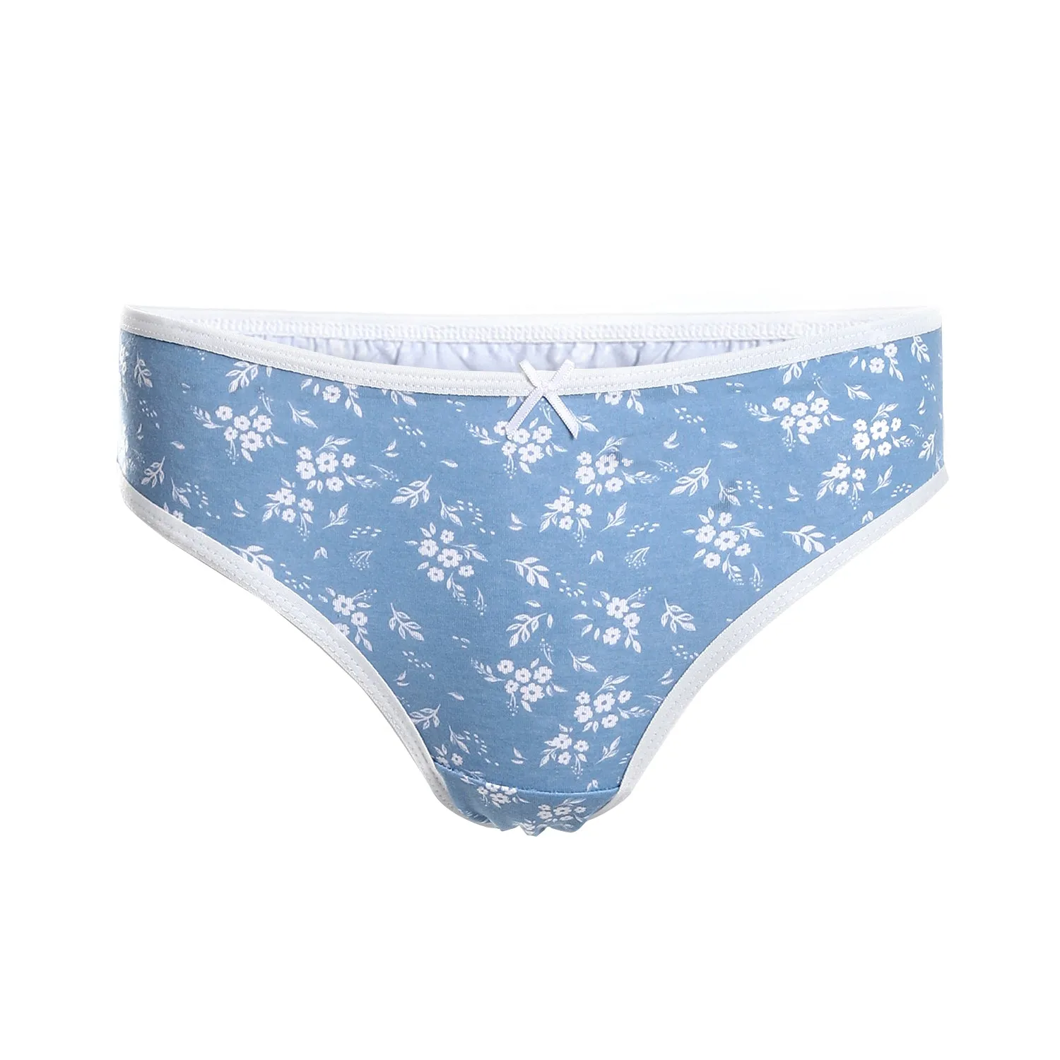 Women's Set Printed Strap - Top and Panty - Lihgt Blue