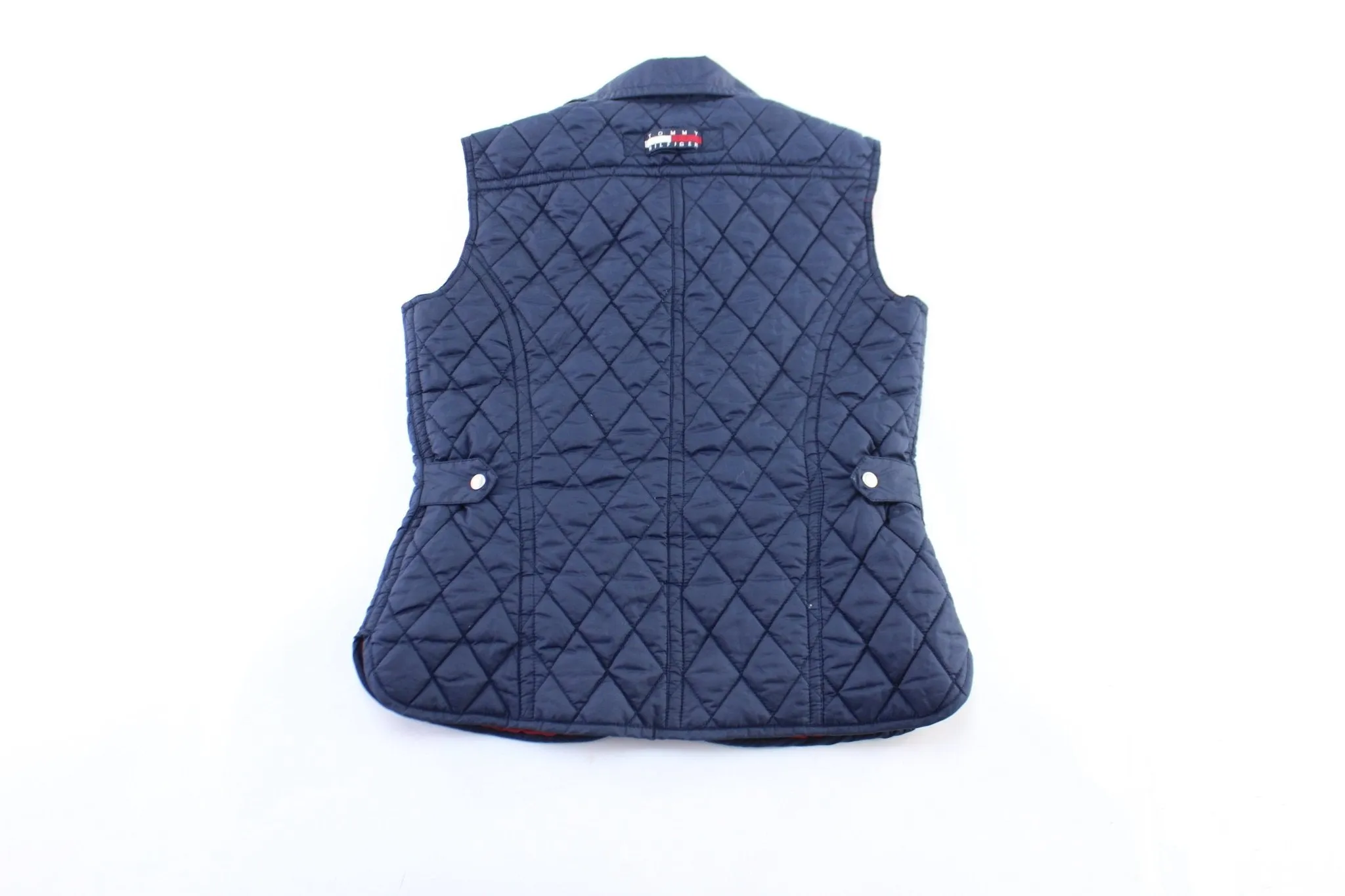 Women's Tommy Hilfiger Blue Quilted Zip Up Vest