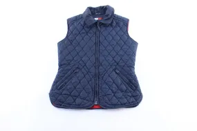 Women's Tommy Hilfiger Blue Quilted Zip Up Vest