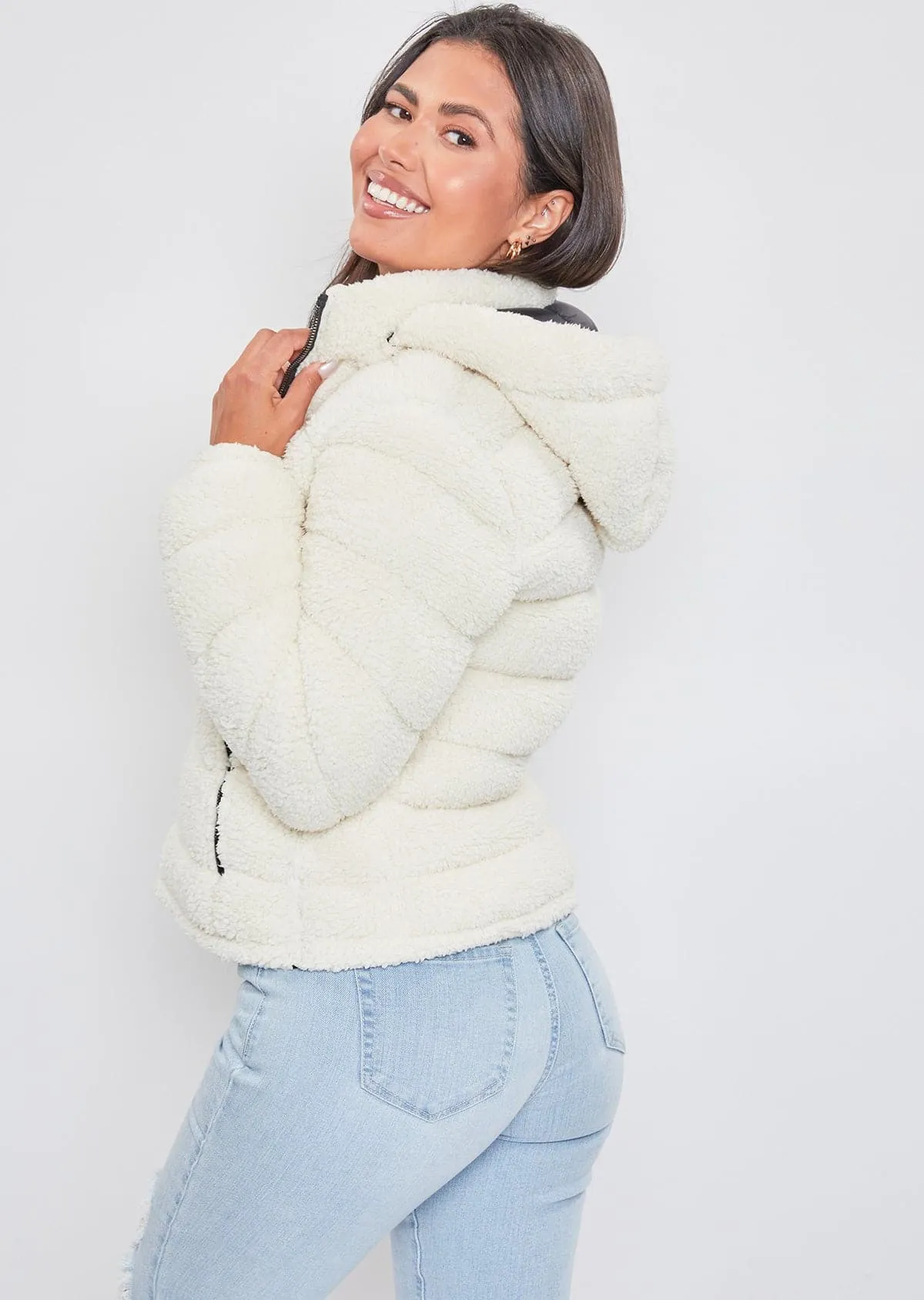 Women's Winter Poodle Fur Reversible Jacket