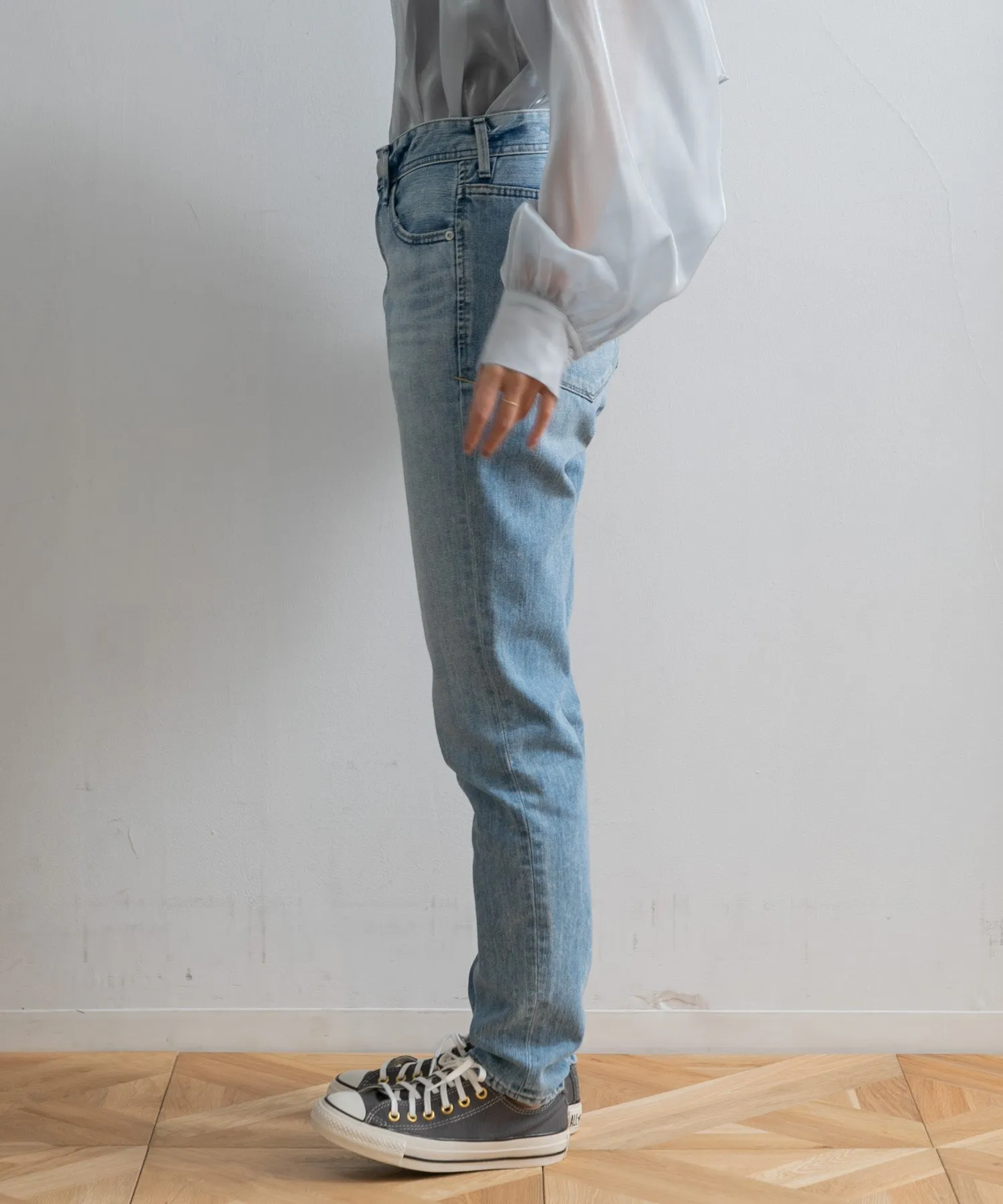 【WOMEN】YANUK ハイウエスト スリムテーパード RUTH TDS Trick Denim