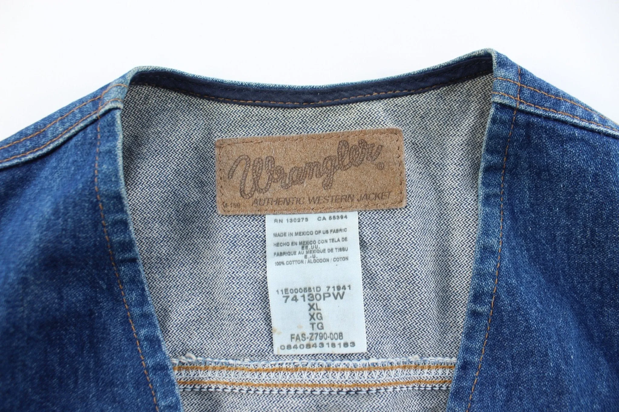 Wrangler Denim Button Up Vest